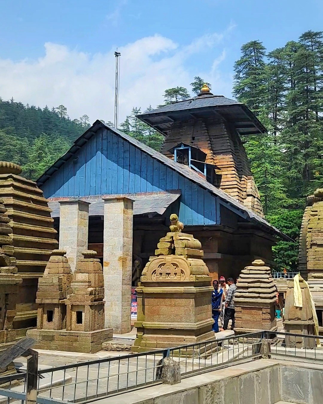 Jageshwar Dham temple complex surrounded by deodar trees in uttarakhand