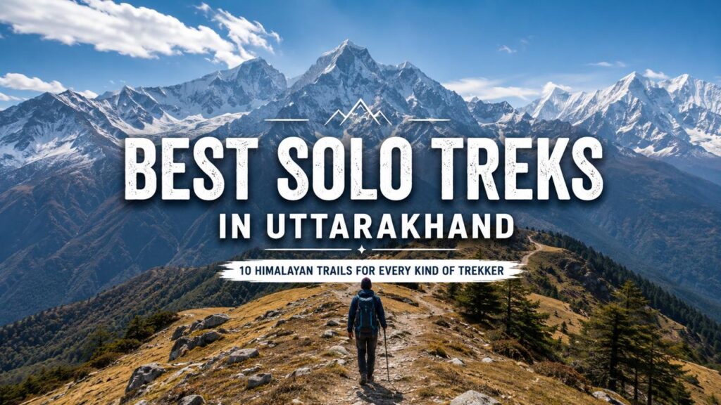 Best Solo Treks in Uttarakhand featuring Himalayan trekking trails including Kedarkantha, Chopta and Dayara Bugyal